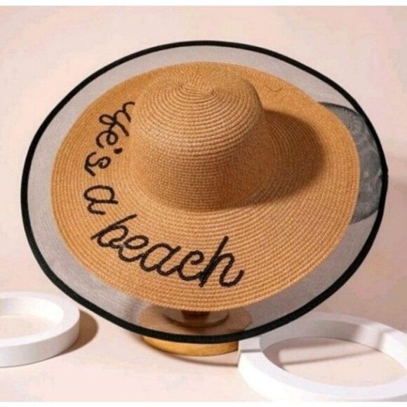 Boho sequin straw hat - Picture 2 of 4